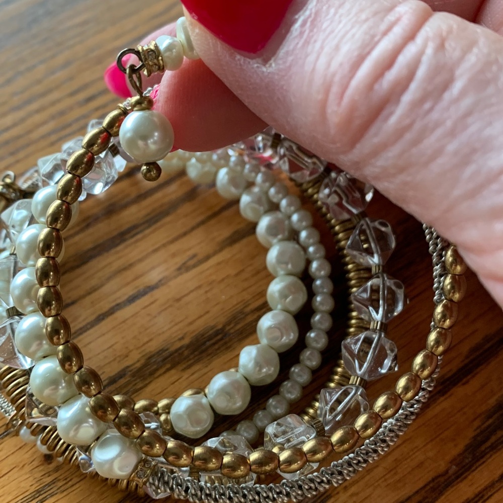 Amy Kahn Russell Pearl and Crystal Bracelet Set - Picture 9 of 9